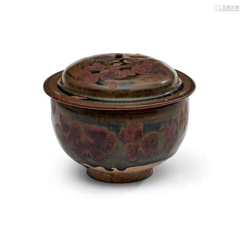 Jizhou Iron Brown/Black-glazed Lidded Jar