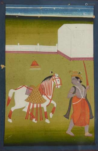Illustration from a Dashavatar Series, Kalki Avatar