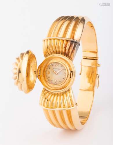 Superbe et imposant bracelet en or jaune 18k (750 millièmes)