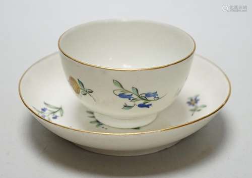 Eight 18th century Caughley teabowl and saucer with Back to ...