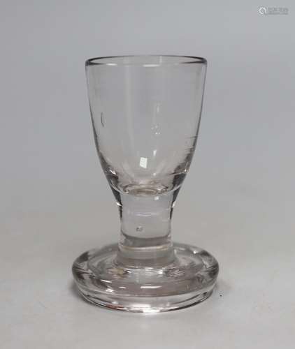 A George III toasting glass, 9.5cms high