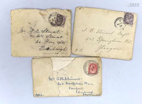 An Arthur Conan Doyle letter (secretarial written) and two o...