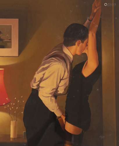 Jack Vettriano (b.1951), artist proof print, Game On, signed...