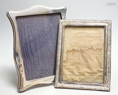 Two silver mounted photograph frames, including Edwardian wi...