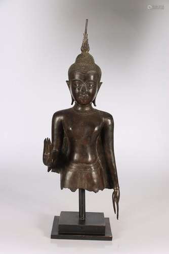 SIAM, Sukhothai, XVIIIe-XIXe siècle. Buste de Bouddha e