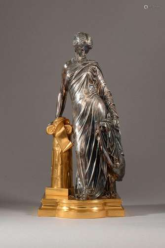 James PRADIER (1790-1852). Sapho à la colonne. Réductio