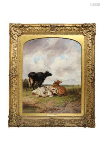 Thomas Sidney COOPER (1803-1902). Les vaches au repos.