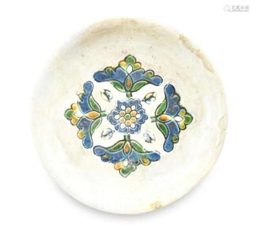 Chinese Sancai Glazed Tripod Dish, Tang Dynasty