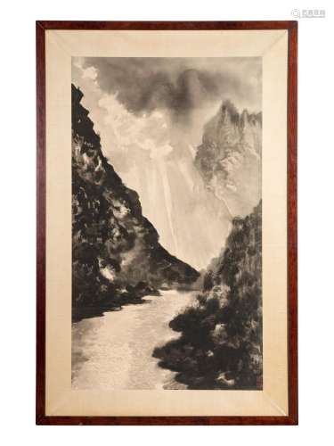 Jiang E’shi (Chinese, 1913-1973） Landscape