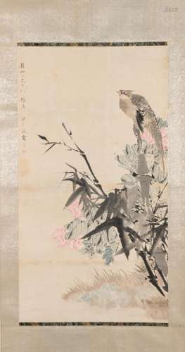Sha Fu (Chinese, 1831-1906) Bird and Flowers