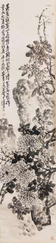 Wu Changshuo (Chinese, 1844-1927) Chrysanthemums