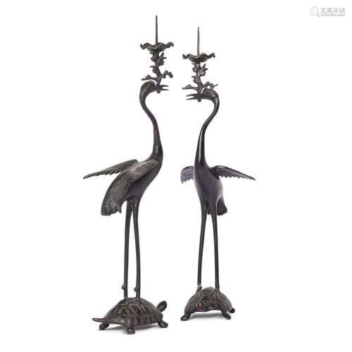 A PAIR OF LAMPSTANDS, CHINA, MING DYNASTY, 17TH CENTURY<br /...