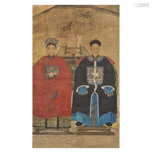 A PAINTING, CHINA,  QING DYNASTY, 19TH CENTURY<br />
清 十九...