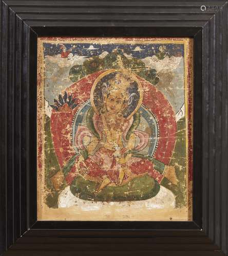 A THANGKA, NEPAL, 15TH-16TH CENTURIES<br />
尼泊尔 十七至十八...