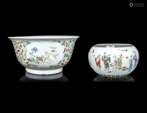 Two Famille Rose Porcelain Vessels