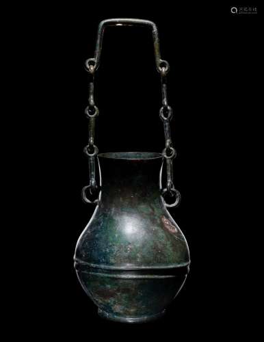 A Bronze Ritual Wine Vessel, Hu