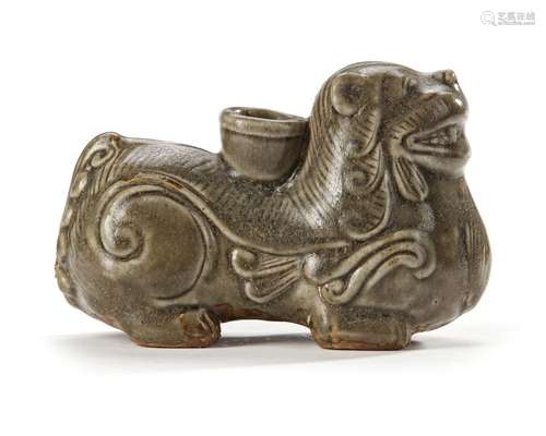 A CHINESE YUEYAO ZOOMORPHIC VESSEL, WESTERN JIN DYNASTY (265...