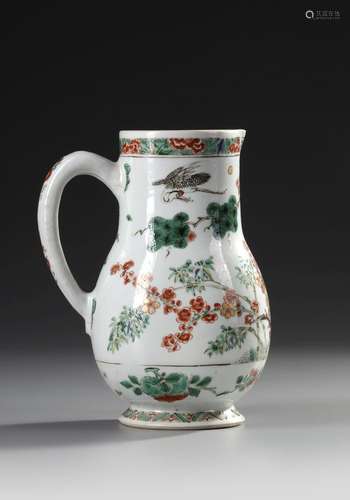 A CHINESE FAMILLE VERTE 'THREE FRIENDS OF WINTER' JUG, KANGX...