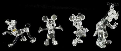 A 20TH CENTURY MICKEY MOUSE COLLECTION OF SWAROVSKI CRYSTAL