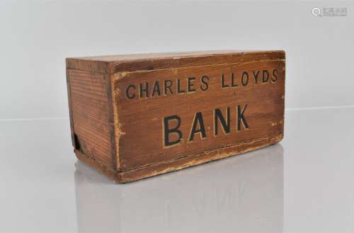 A 19th Century Country Made Ash Money Box, Original Folk Art...