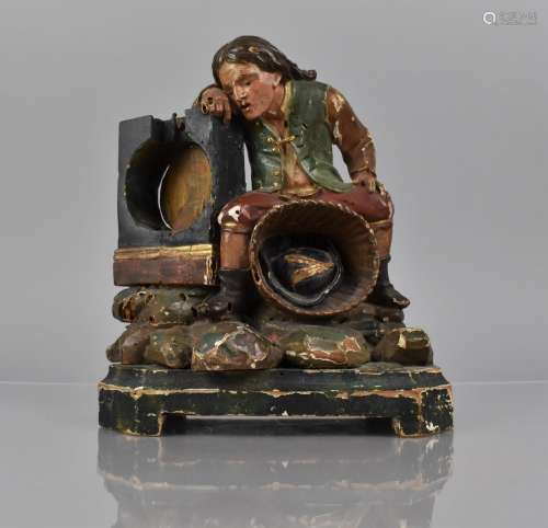 An 18th/19th Century Continental Polychrome Painted Carved W...