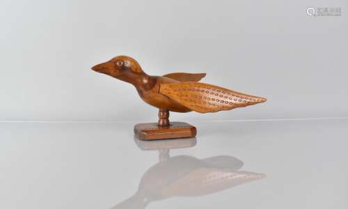 An Early 20th Century Carved Miro Wood Pitcairn Islands Flyi...