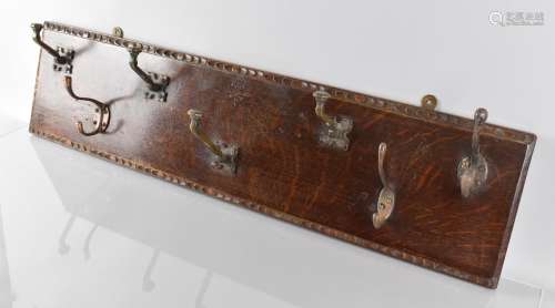 A Late 19th Century Country House Wall Mounted Coat Rack, Th...