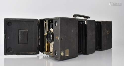 A Late Victorian Adams De Luxe No. 3 Pattern Camera. Quarter...