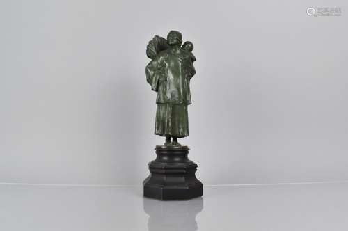 Charles Leonard Hartwell RA (1873-1951) A Green Patinated Br...