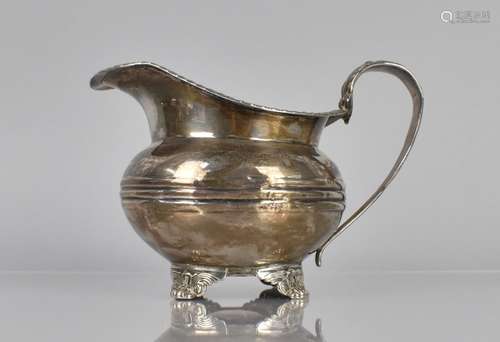 A Georgian Silver Jug, London Hallmark, Although Rubbed, wit...