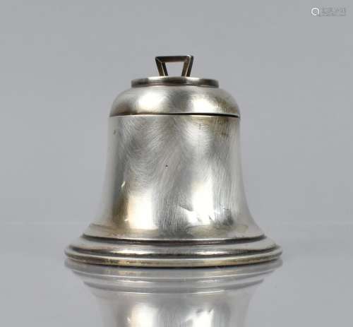 An Edward VII Novelty Silver Inkwell by A and J Zimmerman, M...