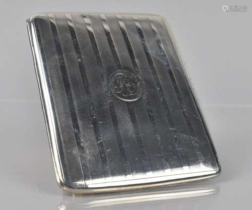 A George V Silver Cigarette Case by C and S Co Ltd, London 1...