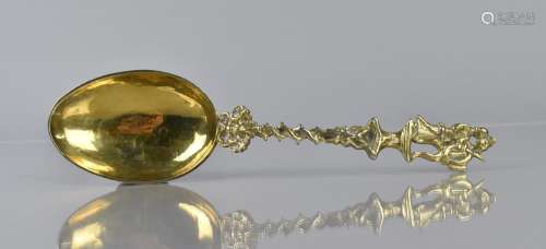 An 18th Century Dutch Cast Silver Gilt Spoon with Decorative...