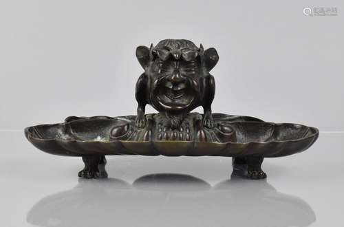 A Late 19th Century/Early 20th Century Bronze Inkstand with ...