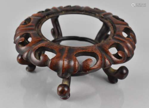 A 19th Century Chinese Hardwood Carved, Pierced and Moulded ...