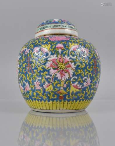 A 20th Century Chinese Ginger Jar and Cover decorated in the...