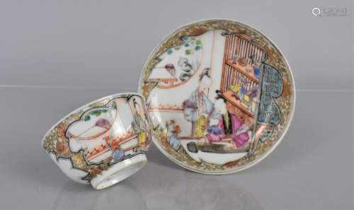 An 18th /19th Century Chinese Porcelain Tea Bowl and Saucer ...