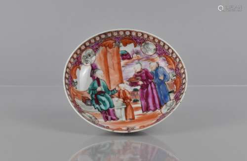 A Small 18th/19th Century Chinese Dish decorated in the Mand...