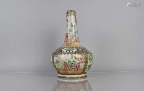 A 19th Century Chinese Canton Porcelain Famille Rose Bottle ...