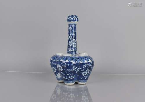 A Chinese Blue and White Tulip Vase of Traditional Form, Dec...