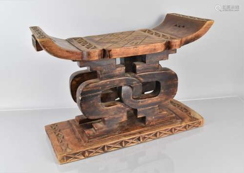 An Early 20th Century African Carved Wood Ashanti Stool, fro...