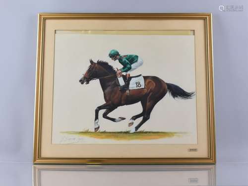 Frank L Geere (1931-1991) Signed Oil of Shergar Dated 1982, ...