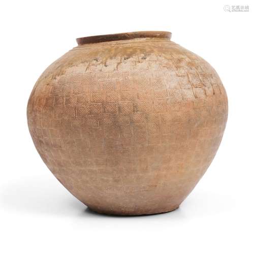 Large Ash-glazed Stoneware Jar