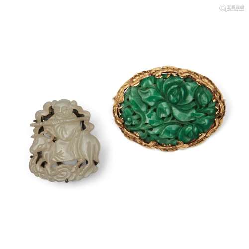 Two Jade Brooches