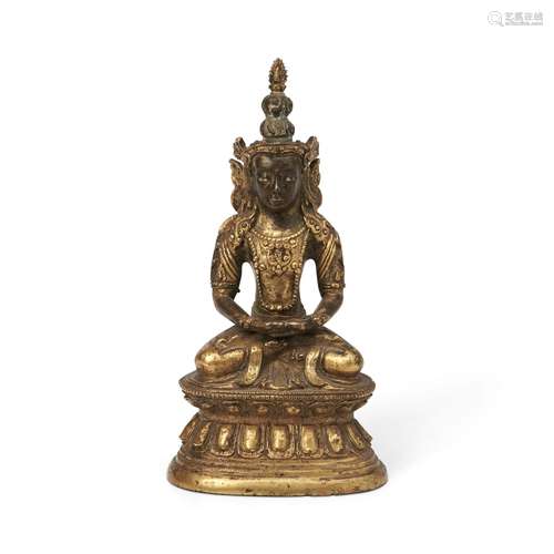 Gilt Bronze Figure of Amitayus