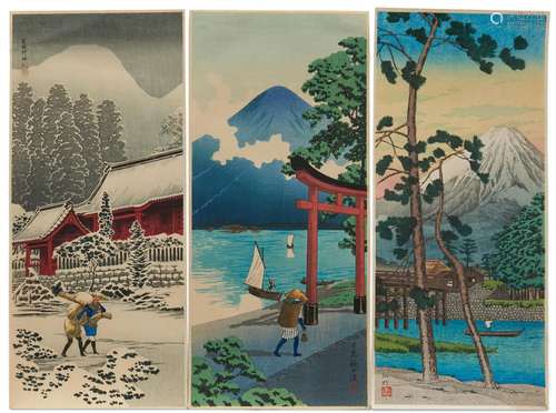 Takahashi (Shotei) Hiroaki (1871-1945), Ten Woodblock Prints