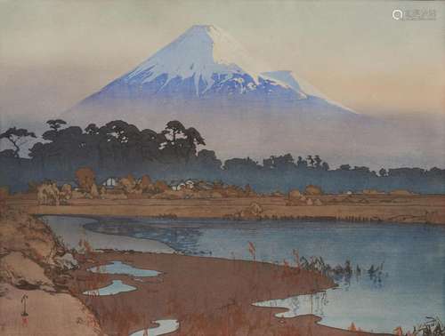 Hiroshi Yoshida (1876-1950), Fuji-yama First Light of the Su...