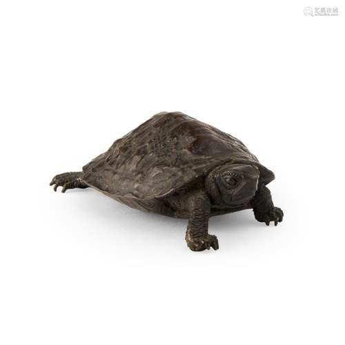 Bronze Okimono of a Turtle