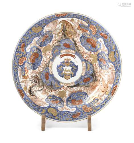 A Large and Finely Painted Japanese Export Imari Porcelain C...