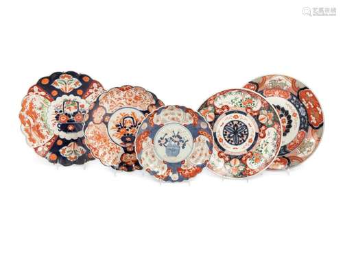 39 Japanese Imari and Kutani Porcelain Bowls, Plates, and Ch...